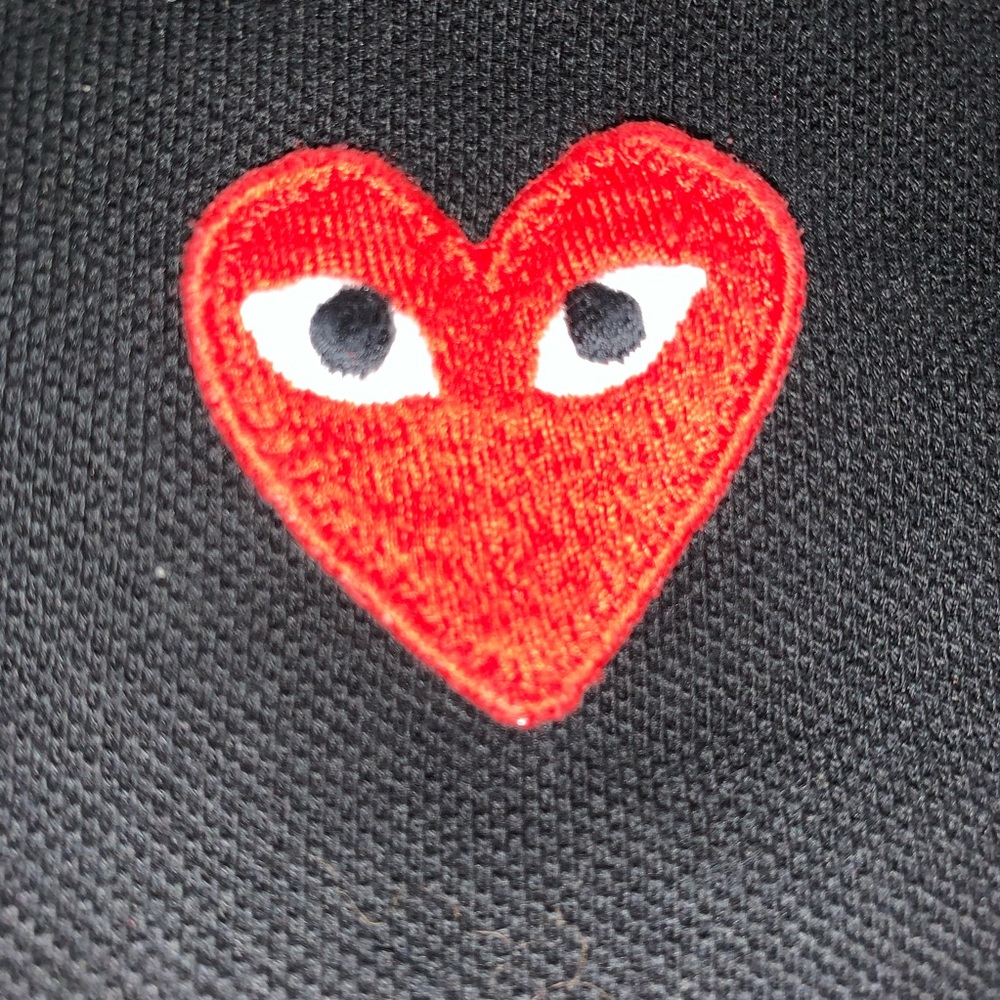 COMME des GARÇONS size L PLAY monster heart POLO_3